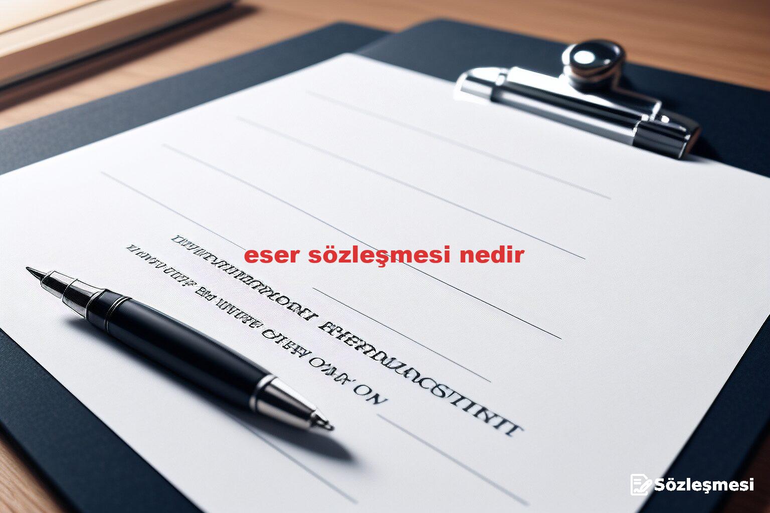 eser sözleşmesi nedir