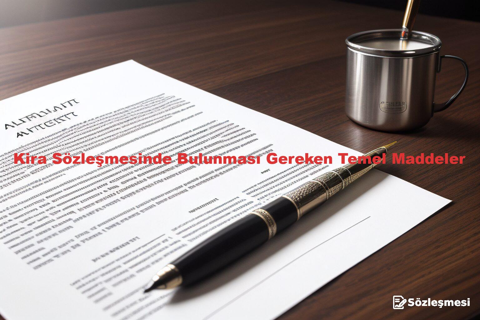 Kira Sözleşmesinde Bulunması Gereken Temel Maddeler