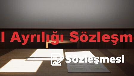 Mal Ayrılığı Sözleşmesi