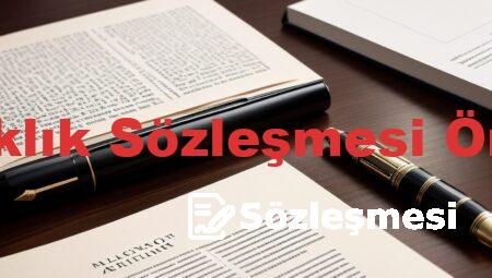 Ortaklık Sözleşmesi Örneği