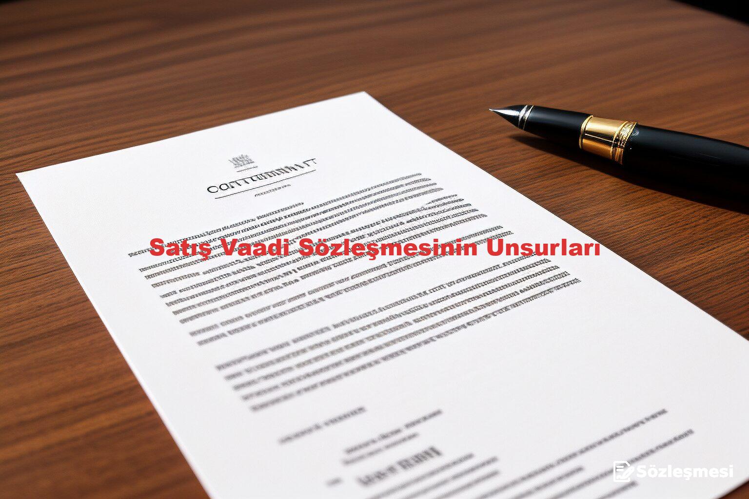 Satış Vaadi Sözleşmesinin Unsurları