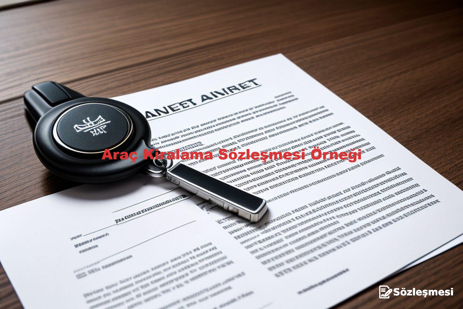 Araç Kiralama Sözleşmesi Örneği