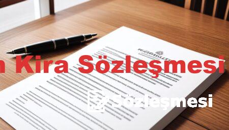 Dükkan Kira Sözleşmesi Örneği