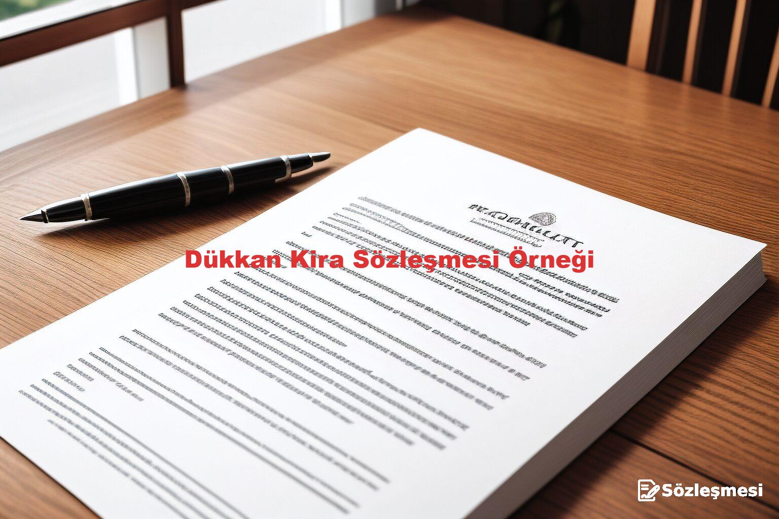 Dükkan Kira Sözleşmesi Örneği