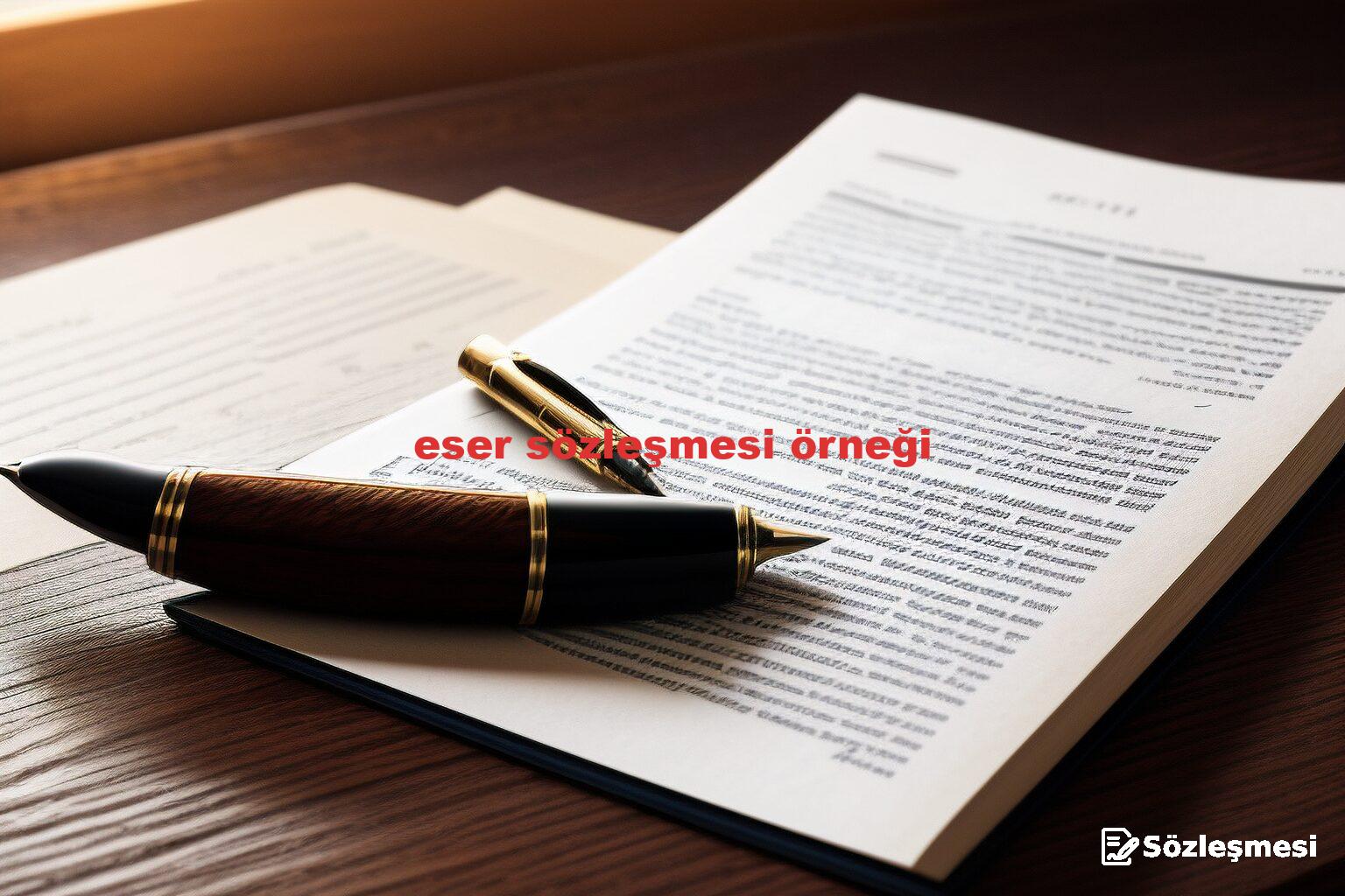 eser sözleşmesi örneği