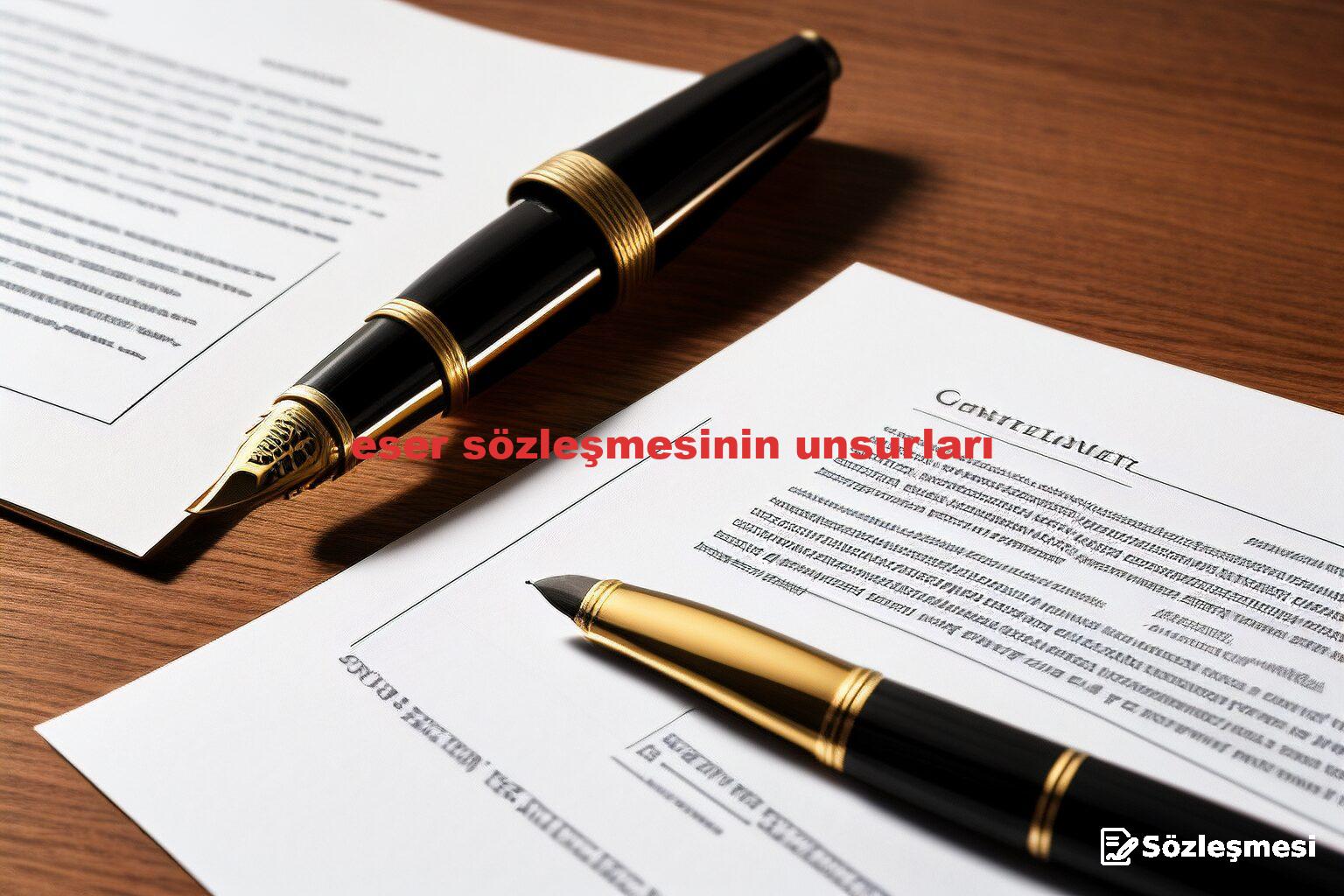 eser sözleşmesinin unsurları