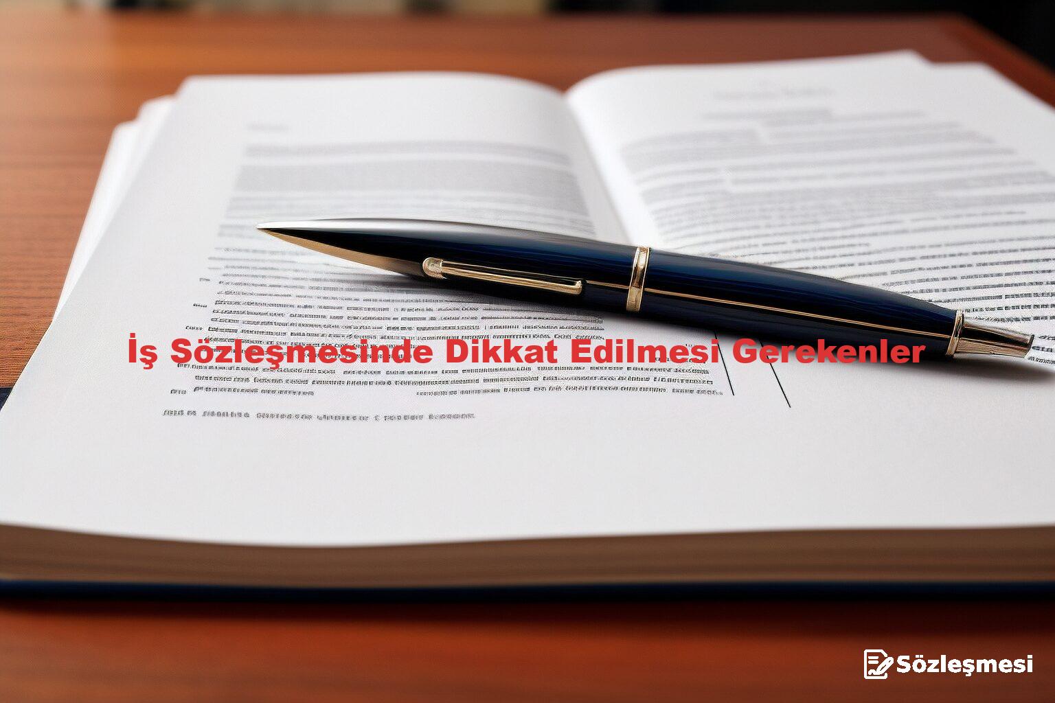 İş Sözleşmesinde Dikkat Edilmesi Gerekenler
