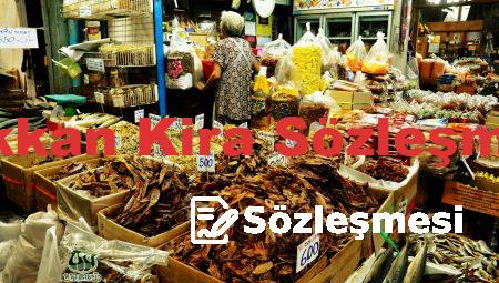 Dükkan Kira Sözleşmesi