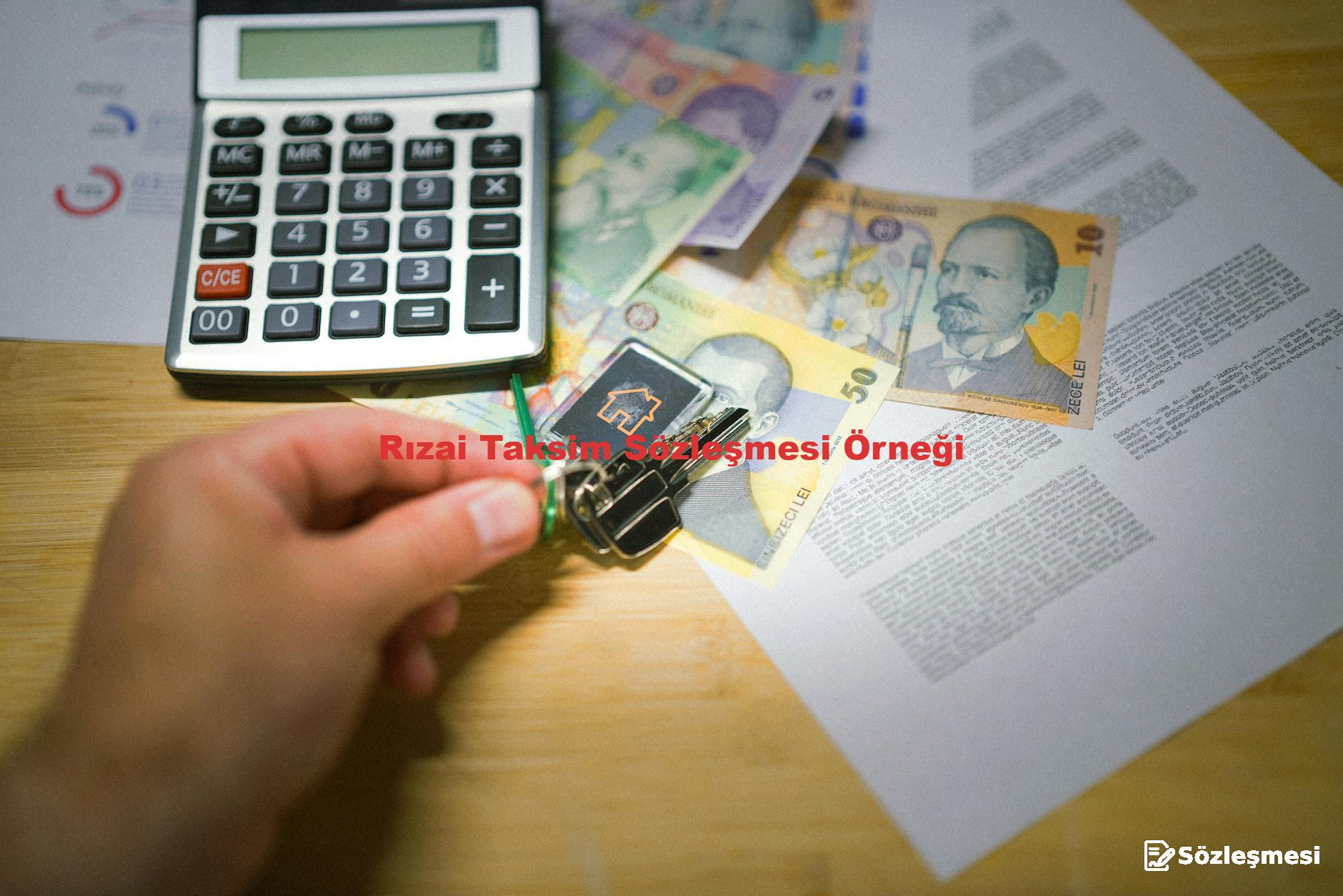 Rızai Taksim Sözleşmesi Örneği