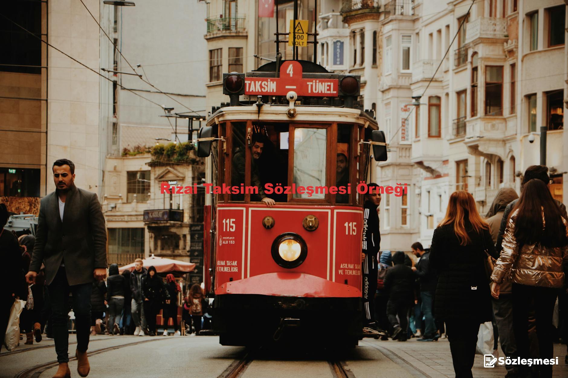 Rızai Taksim Sözleşmesi Örneği
