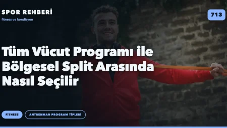 Tüm Vücut Programı ile Bölgesel Split Arasında Nasıl Seçilir